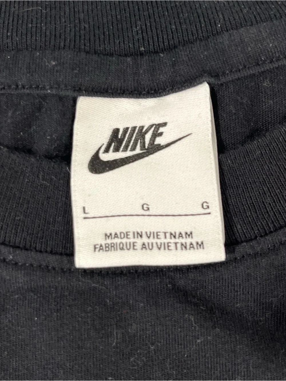 Nike Black Short Sleeve 'AIR' Tee with Pink Swoosh